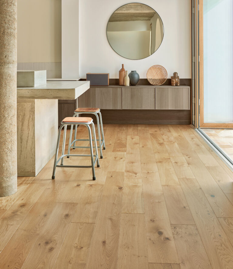 Brown wood flooring: elegant and authentic